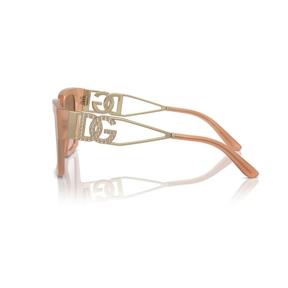 New Dolce & Gabbana Beige Square DG4446B 3436/11 Sunglasses Women - Picture 3 of 6